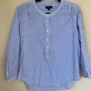 Jcrew striped blue shirt